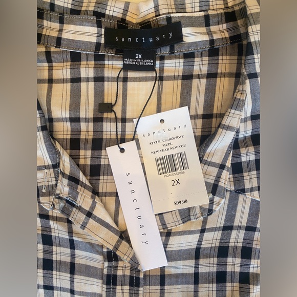 NWT Santuary New Year New Me Flannel - Picture 3 of 3